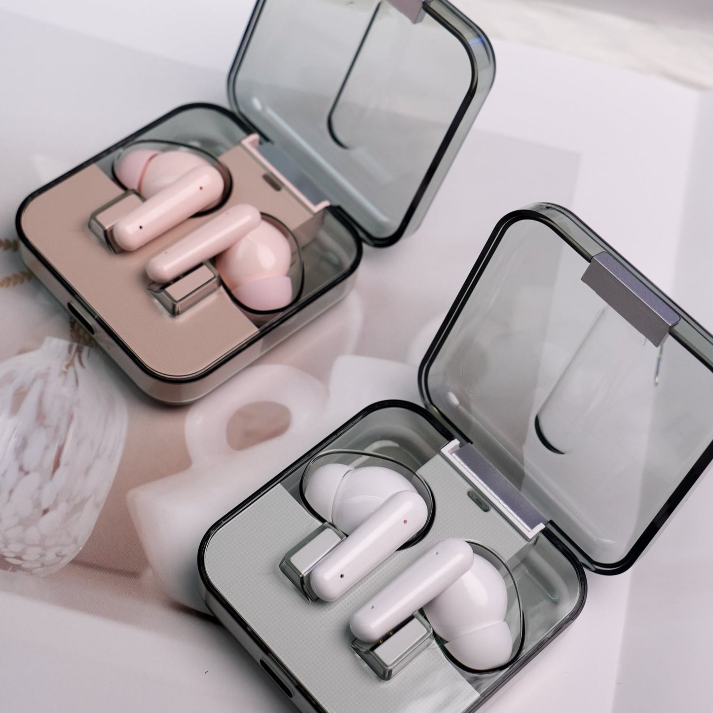 Bluetooth in-ear headphones,Immersive Premium Sound Long Distance Connection Headset with Charging Case