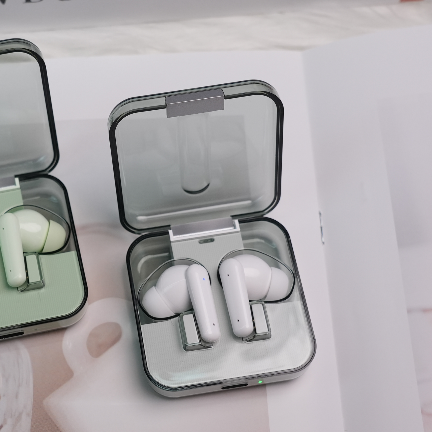 Bluetooth in-ear headphones,Immersive Premium Sound Long Distance Connection Headset with Charging Case